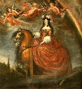 Francisco Rizi, Equestrian portrait of Marie Louise d'Orleans